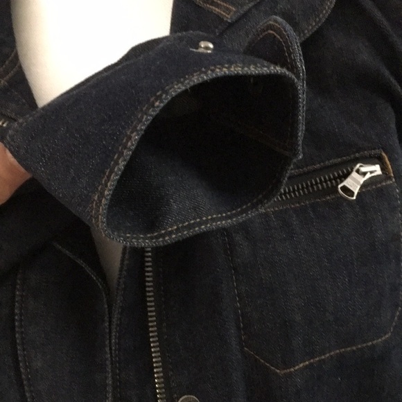 Lauren Jeans Co. Black Jean jacket. Size Medium - Picture 6 of 13